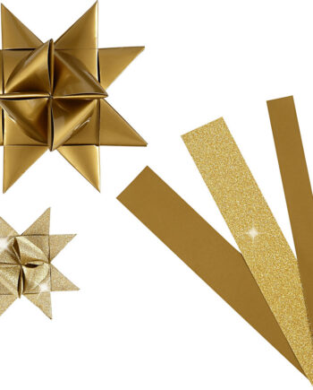 Stjernestrimler    Glitter Lak Guld Strimler Vivi Gade