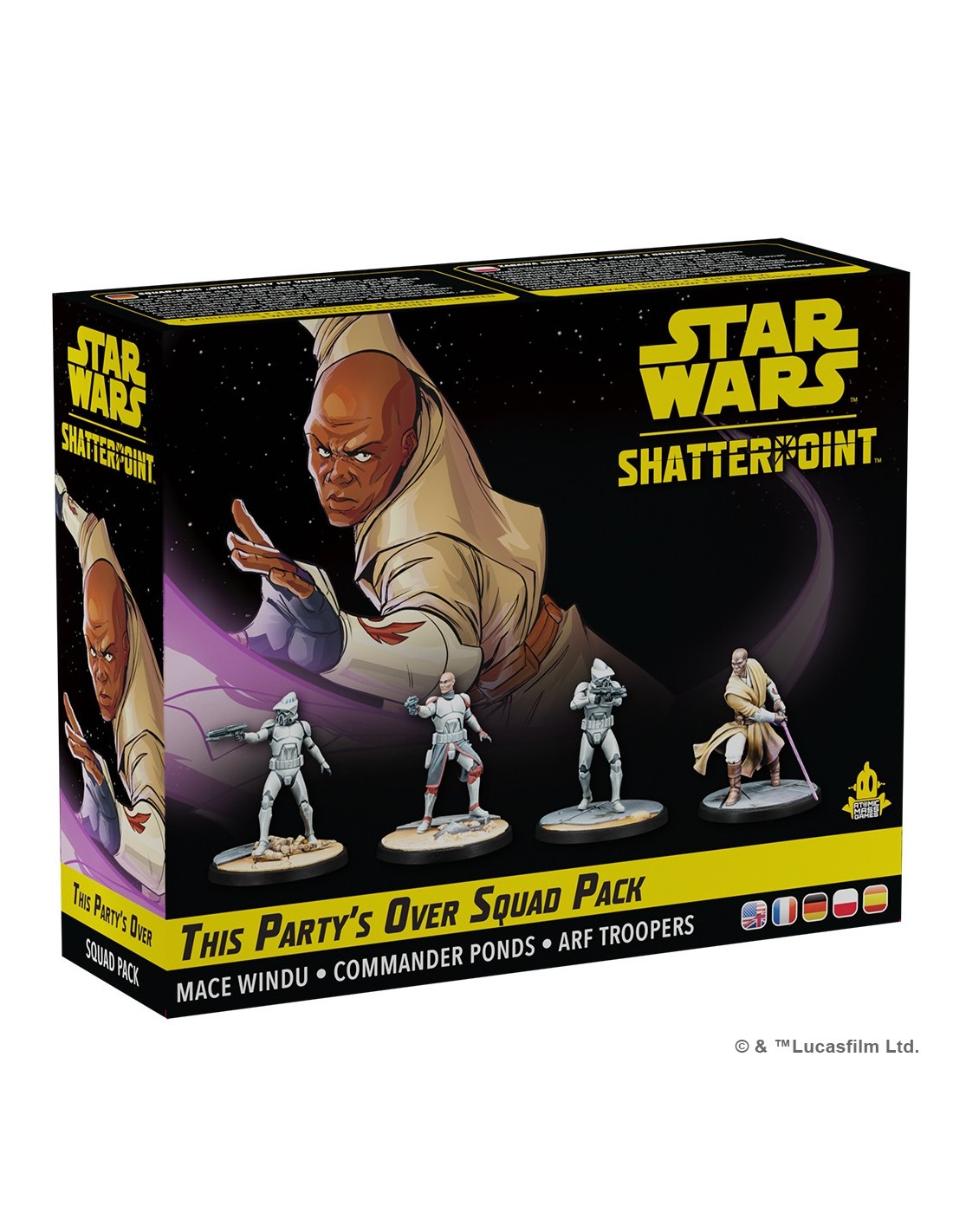 This Party Over Mace Windu Squad Pack Star Wars Shatterpoint Atomic Mass Games