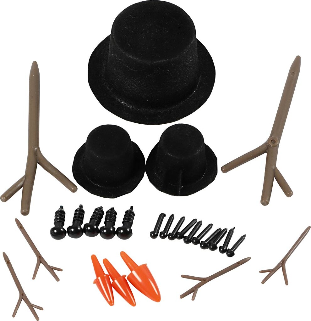 Tilbehør Til Snemænd Str Sæt Silk Clay