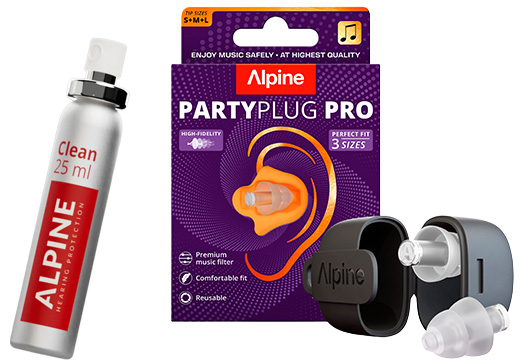 Alpine Party Plug Pro 2025 ørepropper Alpine Clean Bundle