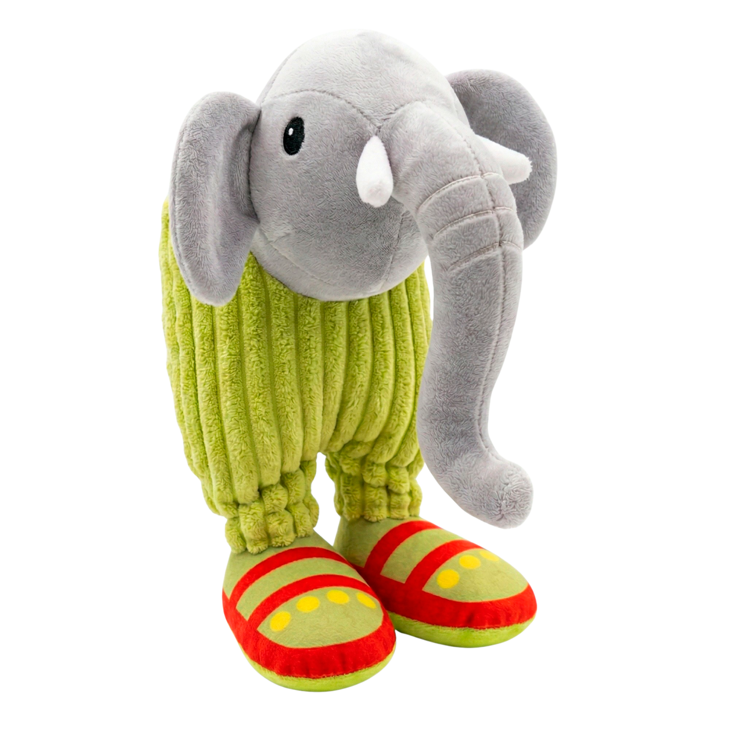 Brainrot Elefant Børne Bamse Grå Grøn
