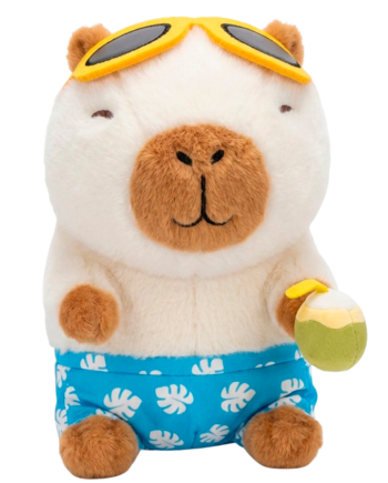 Capybara Beach Solbriller Børne Bamse Hvid