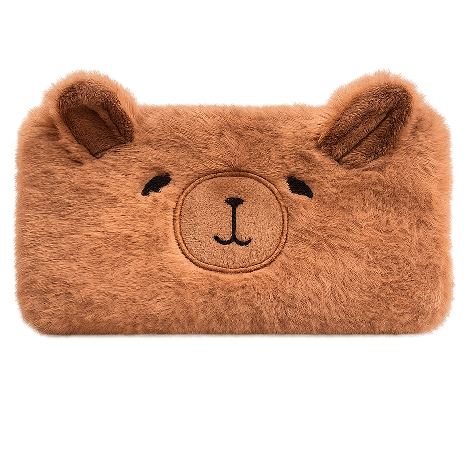 Capybara Plush Penalhus Pung Børne Bamse Bjørn Onesize