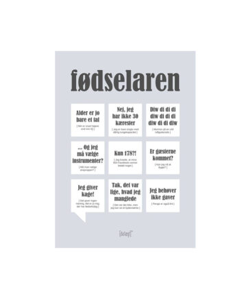 Fødselaren Citatplakat Kort