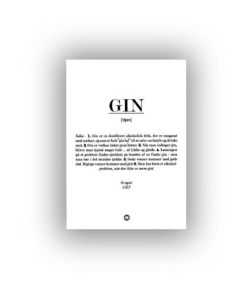 Gin Citatplakat Kort