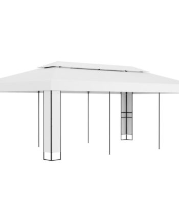 Havepavillon Med Dobbelttag Hvid