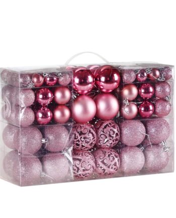Julekugler 100 Stk Pink