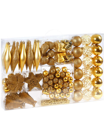 Julekugler 102 Stk Guld