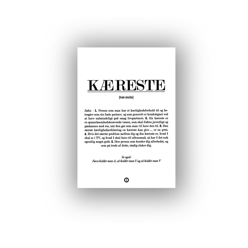 Kæreste Citatplakat Kort