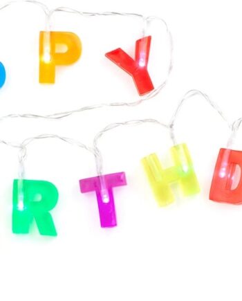 Kikkerland Happy Birthday Guirlande Lyskæde 120