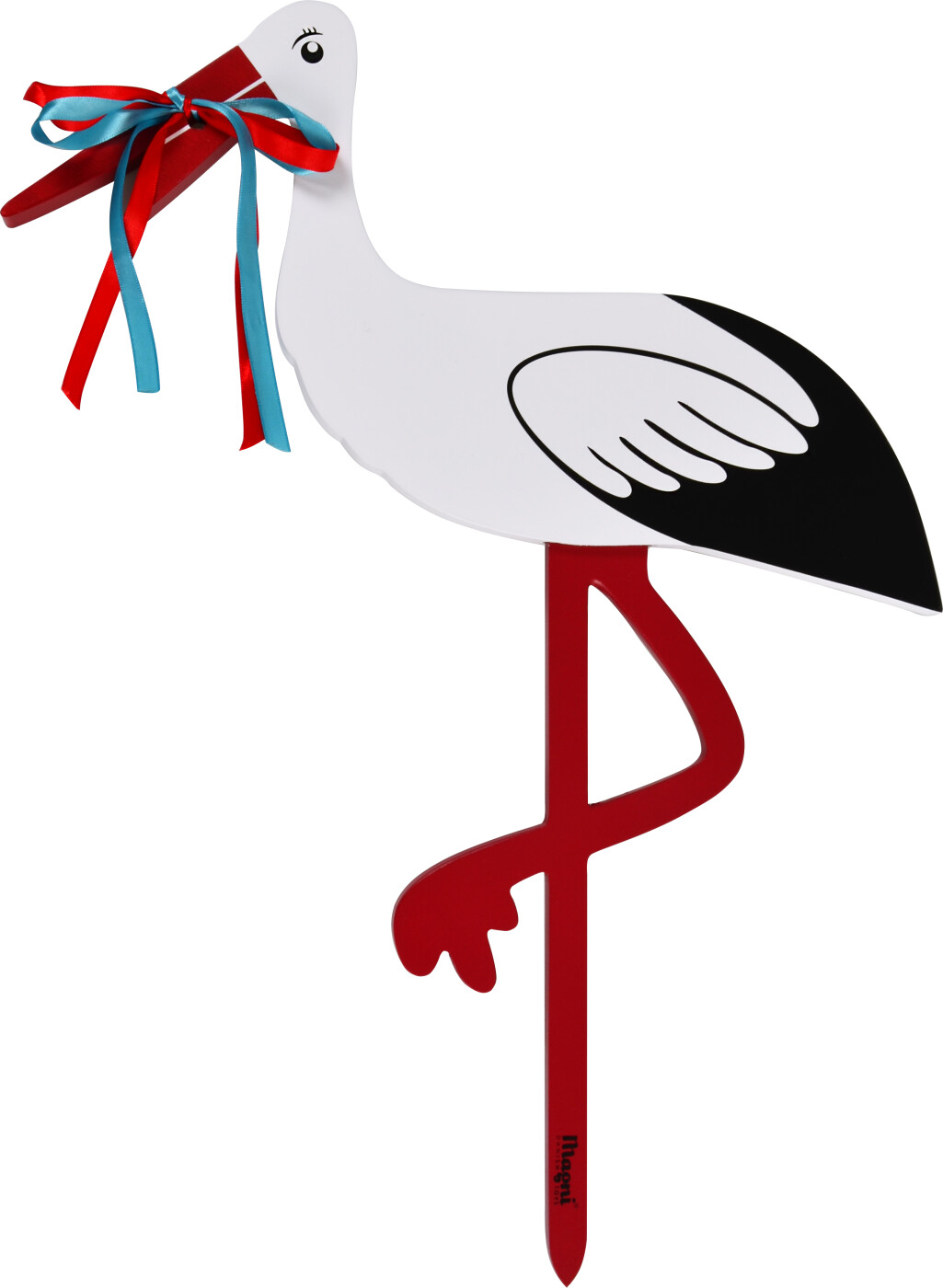 Magni Fødselsstork Træ Rød Blå