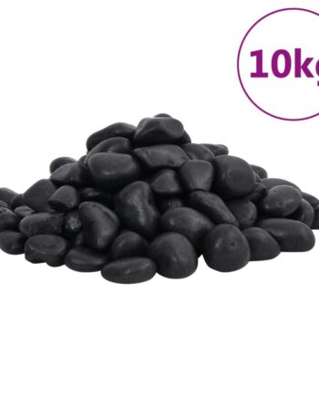 Polerede Småsten Til Akvarium Sort