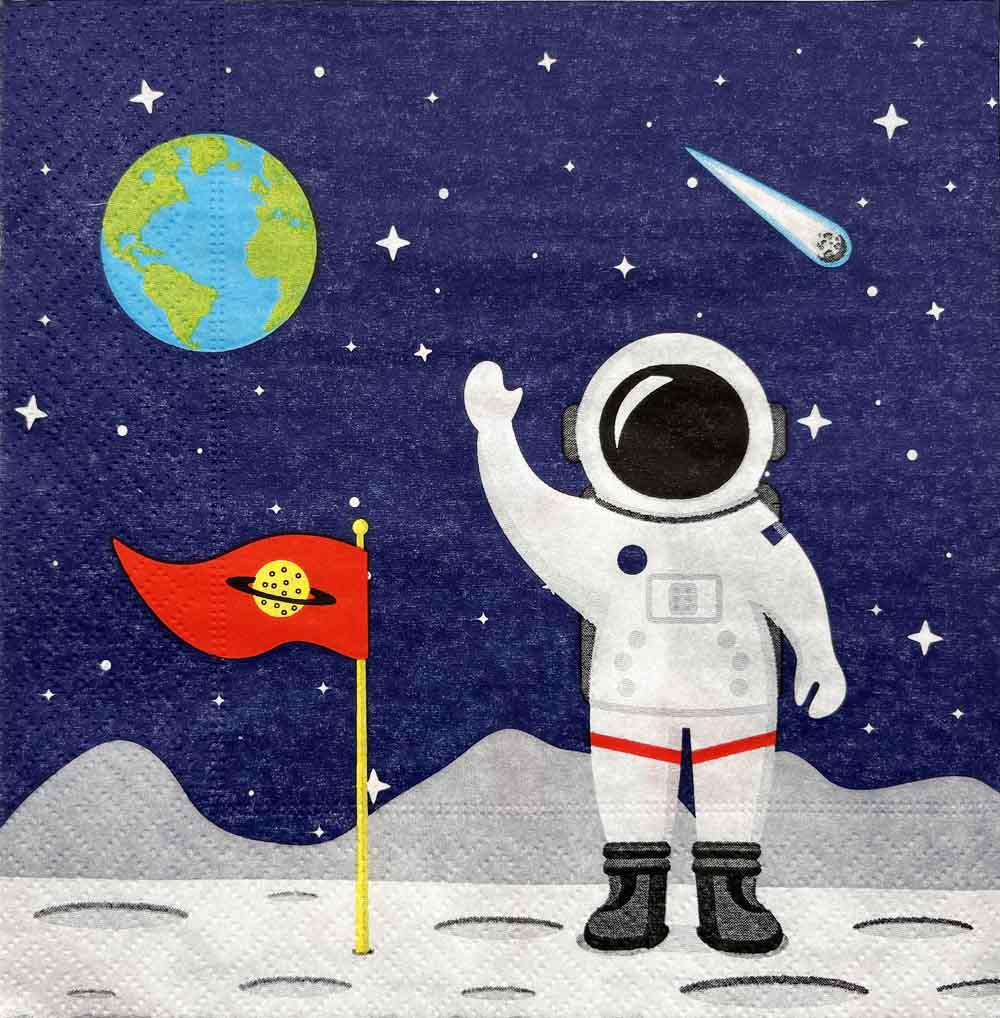 Space Party Servietter Stk