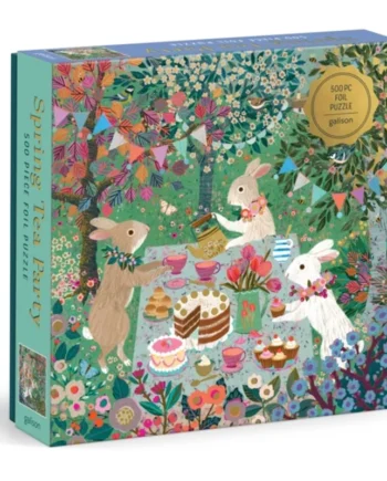 Spring Tea Party 500 Piece Foil Puzzle 2025  Galison